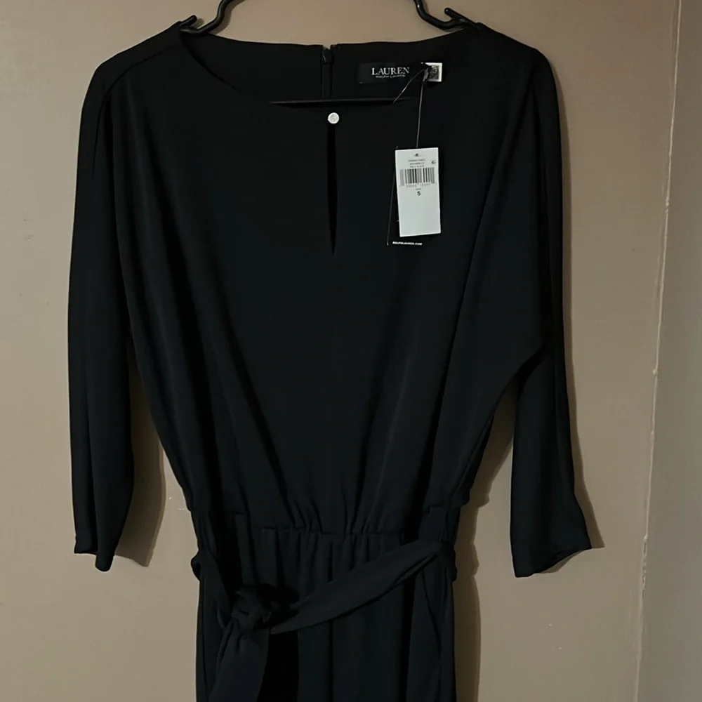 Ralph Lauren Black Label - Keyhole Belted Jumpsuit - Size SP - Picture 3 of 4